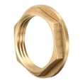 thumbnail image 5 of Unique Bargains G1 Lock Nut with Flange, Hex Brass Female Locknut for Plumbing 2 Pack, 5 of 5