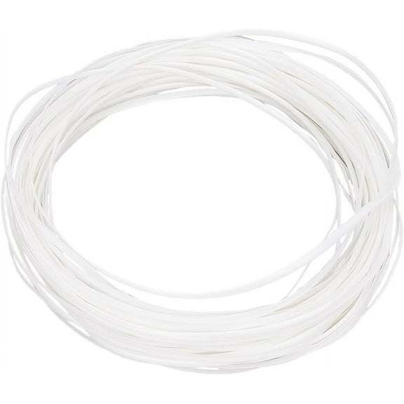 5mm x 30m Rattan Weave Material Plastic Flat Basket Wicker Weaving Supply Rattan Woven Furniture Repair Kit Plastic Cane Wooden Fix for Garden Patio Chair Sofa Box White