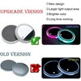 thumbnail image 5 of LNGOOR LED Car Cup Holder Lights,7 Colors Changing USB Charging Mat Waterproof Cup Pad,LED Interior Atmosphere Lamp Decoration Light Car Accessories (2pcs) (3 Rings), 5 of 7