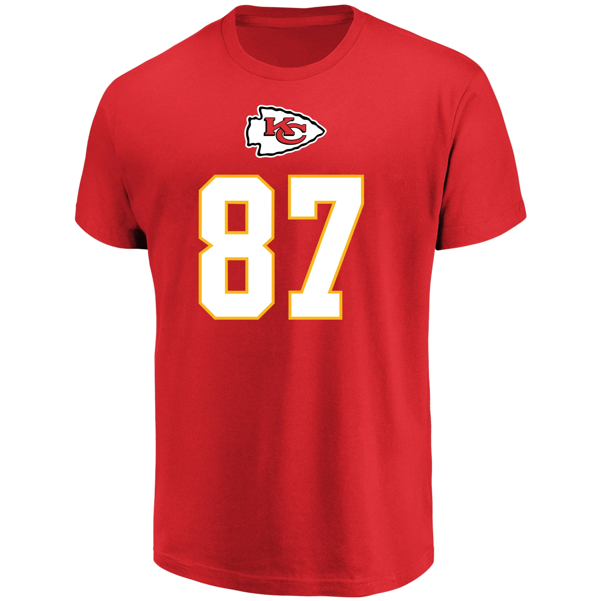 NFL Travis Kelce Kansas City Chiefs Mens Name & Number Short Sleeve Tee