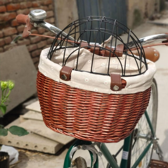 Mascotas extraíbles para perros para la PET bolsa para Mountain Road Bikes libre picnic camping - color , 30x25x20cm marrón Colco Cesta delantera de la bicicleta