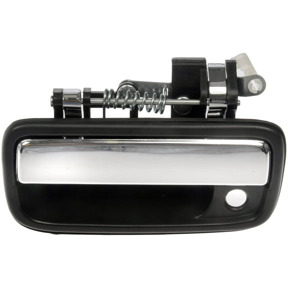 Dorman 768MXCD Front Driver Side Exterior Door Handle for Specific Toyota Models, Black and Chrome