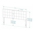 thumbnail image 5 of Varia 26" Tall Panel Upholstered Headboard, 3-Row Square Tufting, King Size, Light Gray, 5 of 8