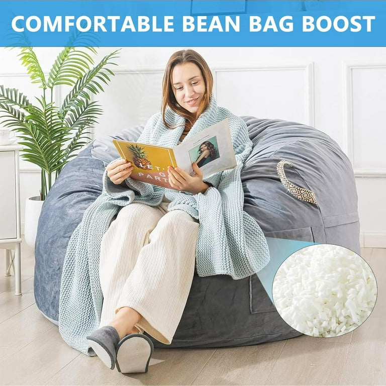 10 lbs Bean Bag Filler White Memory Foam Stuffing Big Refill Cushions Furniture Walmart