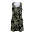 thumbnail image 7 of vigerkar Women's Summer U Neck Dress 2025 A-Line Floral Sleeveless Casual Sundresses with Pockets AG, M, 7 of 7