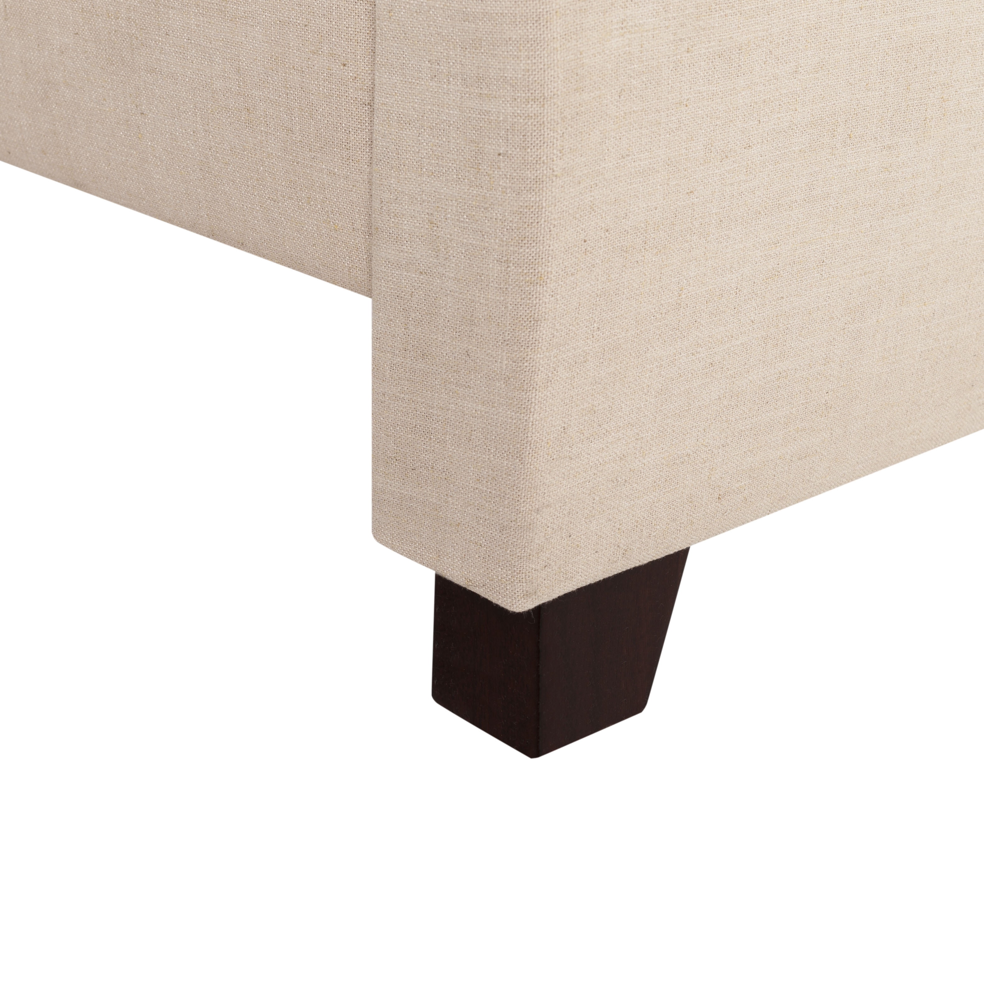 SAFAVIEH Beckham Modern Glam Tufted Headboard with Nail Heads, Full, Beige