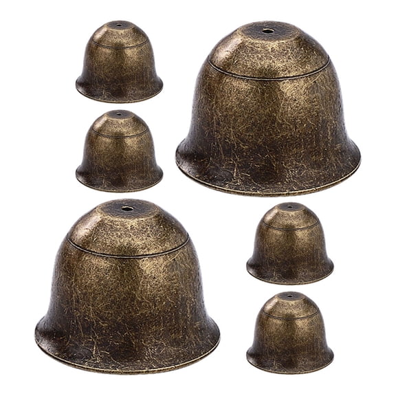 Raindrops 6pcs Wind Chimes Bell Hanging Craft Retro Wind Chime for Door Metal Wind Chimes Creative Doorbell Decoration Clear Sound Suitable for Home Shop Office