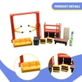 thumbnail image 6 of MERIGLARE 1/64 Auto Repair Tool Model Set Mini Three Seater Sofa, Simulation Micro Garage Scene Decor for Miniature Scene, Train Layout, 6 of 8