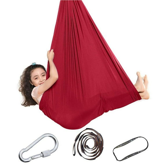 ruzhgo Balançoire d'Intérieur pour Enfants Enfant et Ados Hamac Doux Balançoire pour Besoins Particuliers pour Enfants Yoga Intégration Sensorielle Camping Extérieur No.4