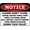 Warning Sign 1, variant on Notice Propane Tanks Personal Required Sign - 8"x12" Chemical Hazard PPE Metal Tin Sign for Home, Workshop, Garage