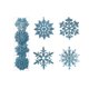 thumbnail image 1 of Adornos coloridos de copos de nieve, 40 piezas de polvo de brillo navideño, colgante navideño de copo de nieve con brillo navideño, diseño exquisito, 1 of 6