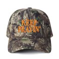 thumbnail image 5 of KEEP PRAYIN' Letter Embroidered Color Block Trucker Hat Unisex Adjustable Cotton Breathable Fashion Cap for Travel Daily Wear, 5 of 10