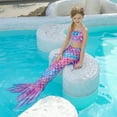 thumbnail image 2 of Girls Swimming Mermaid Tail Kids Mermaid Swimwear Sea Costume 7-8Years, 2 of 5
