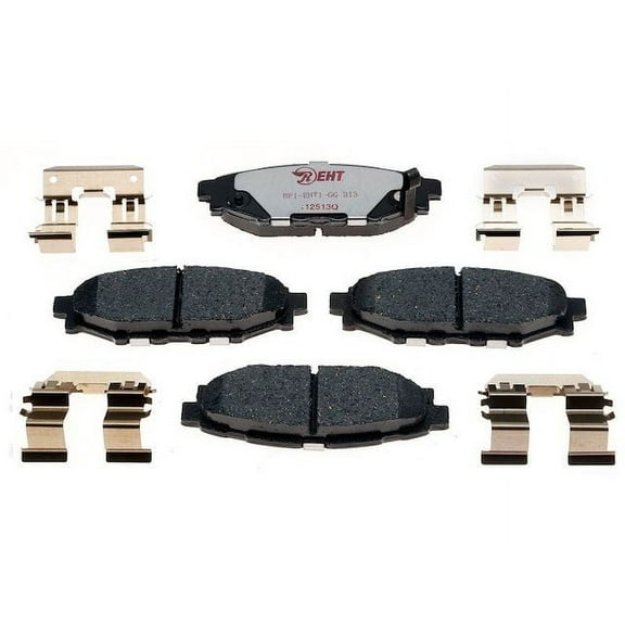Rear Brake Pad Set - Compatible with 2016 - 2023 Subaru Crosstrek GAS 2017 2018 2019 2020 2021 2022