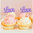 thumbnail image 1 of Darling Souvenir, Love Cupcake Toppers, Wedding Party Dessert Decorations - Pack Of 40, 1 of 3