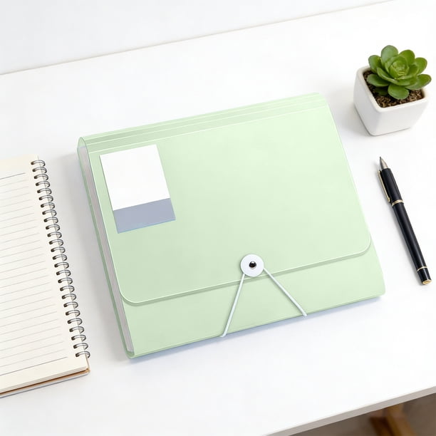 Carpeta de archivos expansible 13 organizador de acordeón de bolsillo Estuche portátil para documentos Material para el hogar, plástico duradero, Expandible Design