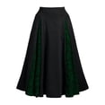 thumbnail image 1 of FcBaudy Robe de Cour, Robes pour Femmes, Robes d'Été pour Femmes Femmes Grande Taille Dentelle Patchwork Taille Haute Jupe Midi Gothique Jupe Plissée Robe de Cour, 1 of 6