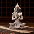 thumbnail image 1 of Estatua de Buda sentado meditando de piedra arenisca, adorno de escritorio, elegante y elegante, 7,5x5x11cm, para decoración de bonsái de jardín y Estilo B, 1 of 10