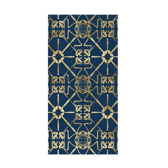 Trademark Fine Art Alonzo Saunders Motif on Blue XII Canvas Wall Art