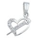 thumbnail image 1 of DIJE CORAZÓN ZIRCONIAS INYECCIÓN MUJER REGALO PLATA 925, 1 of 3