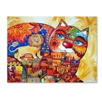 Trademark Fine Art 'Leo Cat' Canvas Art by Oxana Ziaka