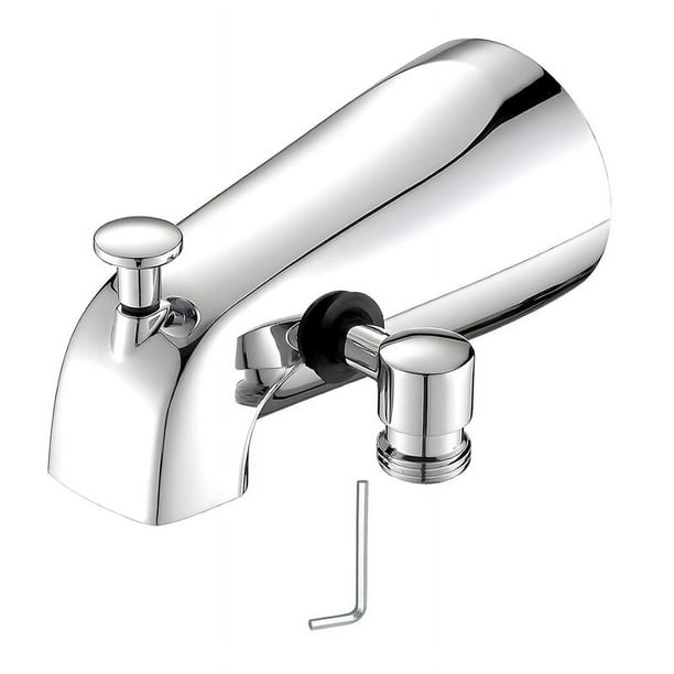 Caño para Bañera con Desviador, Grifo Desviador de Ducha y Llave Hexagonal Tubo Cobre 1/2 Pulgada, 5,3 Pulgadas