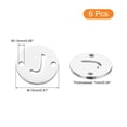 thumbnail image 2 of 6 Pcs Stainless Steel Letter Charm, Alphabet Pendant Connector for DIY Jewelry Making, Silver Letter J, 2 of 7
