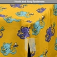 thumbnail image 4 of Sea Monster Dog Crate Cover, Cartoon Style of Octopus Looking at Mini Ships, Easy to Use Pet Kennel Cover Small Dogs Puppies Kittens, 7 Sizes, Orange Blue Violet, by Ambesonne, 4 of 6