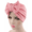 Pink, variant on Pre-Tied Bow Bowknot Headwrap Turban Bonnet Beanie Cap Headband Headwear for Women and Girls