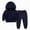 T048-Navy, variant on NOLDARES Hoodie Sweatsuit Set for Boys 2 Piece Hoodie Jogger Sweatpants Tracksuit Kids Athletic Solid Outfits(T048-Blue)