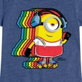 thumbnail image 3 of Despicable Me Minions - Retro Rainbow Skater - Toddler & Youth Girls Short Sleeve Graphic T-Shirt, 3 of 5