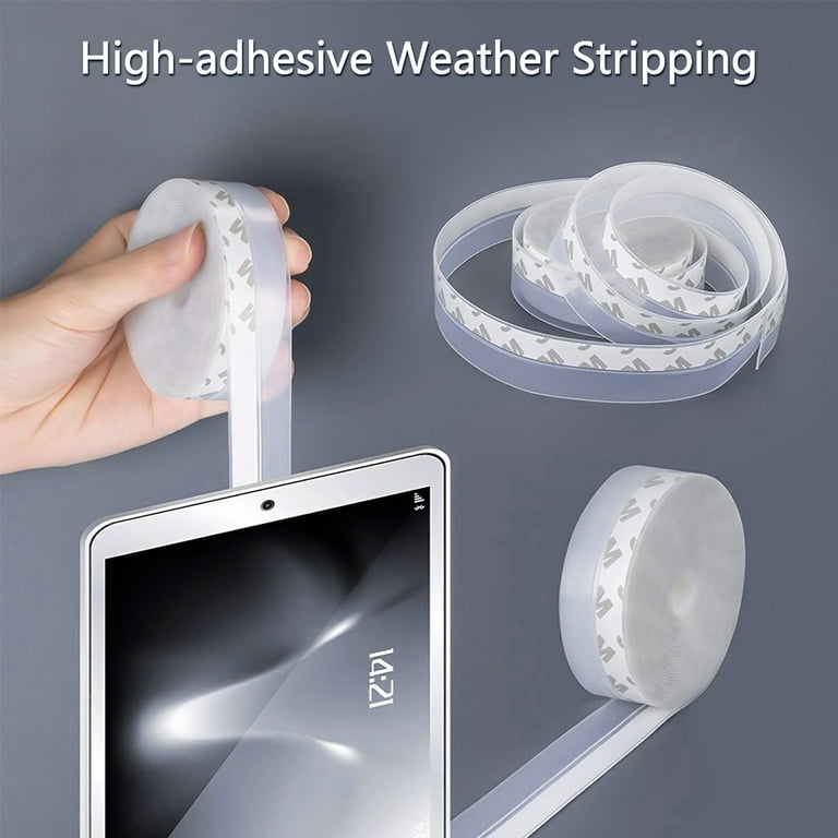 Foam Weather Stripping-2 Rolls, 1 Inch Wide X 3/4 Inch Thick Adhesive Foam  Ta 