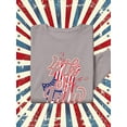 thumbnail image 3 of 4Th Of July Flag Spray Sweatshirt Women -Image by Shutterstock, Female Large, 3 of 4