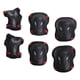 thumbnail image 3 of Equipo de protección para patinetas, protectores de brazos y rodilleras, para niños y adultos Rojo negro, 3 of 9