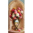 thumbnail image 2 of Dandorf, Olga 18x32 White Modern Wood Framed Museum Art Print Titled - Peonies, 2 of 4