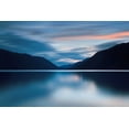 thumbnail image 2 of Gendreau, Katherine 24x17 Black Ornate Wood Framed with Double Matting Museum Art Print Titled - Lake Crescent Dusk, 2 of 4