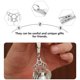 thumbnail image 3 of 2pcs colchones de suspensión llaveros al aire libre Moda Colgantes colgantes colgantes (plata), 3 of 6