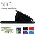 thumbnail image 2 of Wallet Case Compatible for Samsung Galaxy S24 Ultra with Card Holder, Rotation Finger Ring Kickstand Card Slots Case, Classic PU Leather Shockproof Magnetic Button Cover for Galaxy S24 Ultra, Blue, 2 of 7