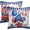 4th of July Gnome, variant on Rustic Bear Pillow Covers 18x18 Inch Set of 2 Blue Grey Decorative Wildlife Forest Square Pillow Case Buffalo Plaid Lodge Cushion Cover for Home Couch Bedroom Living