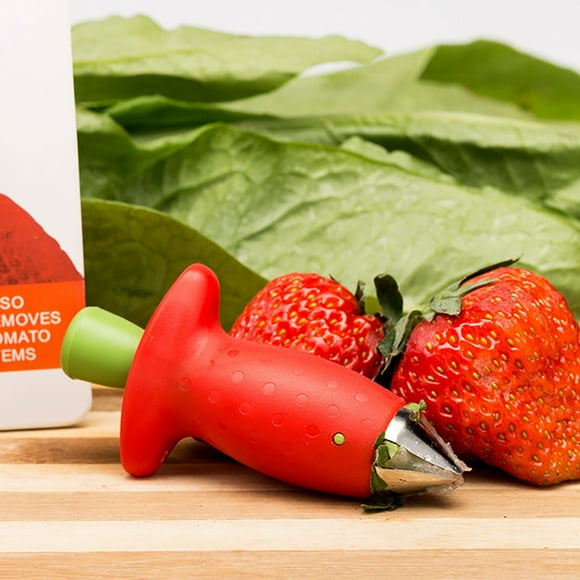 Zootealy Strawberry Huller Fruit Slicer Stem Remover Corer for Strawberries Tomatoes Persimmon Cherry