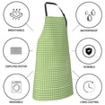 thumbnail image 5 of Kdxio Green Gingham Apron with Pockets Adjustable Kitchen Aprons for Men Women Waterproof Aprons for Cooking,Drawing,Crafting, Baking Household Cleaning, 5 of 8