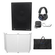 Peavey DM 115 Sub 15" 1000 Watt Powered Digital DSP Subwoofer+Facade+Headphones