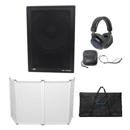 Peavey DM 115 Sub 15" 1000 Watt Powered Digital DSP Subwoofer+Facade+Headphones