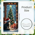 thumbnail image 2 of Christmas Tree Design Christmas Banner Red Gold Color Xmas Display Festive Lights Gift Boxes Holiday Backdrop for Christmas Party Home Indoor Family Gathering, 2 of 9