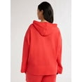 thumbnail image 5 of Free Assembly Women's and Women's Plus French Terry Cloth Hoodie with Long Sleeves, Sizes XS-4X, 5 of 5