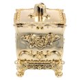 thumbnail image 2 of Household Cotton Pad Storage Box Flower Embossment Makeup Sponge Storage Box, 2 of 9