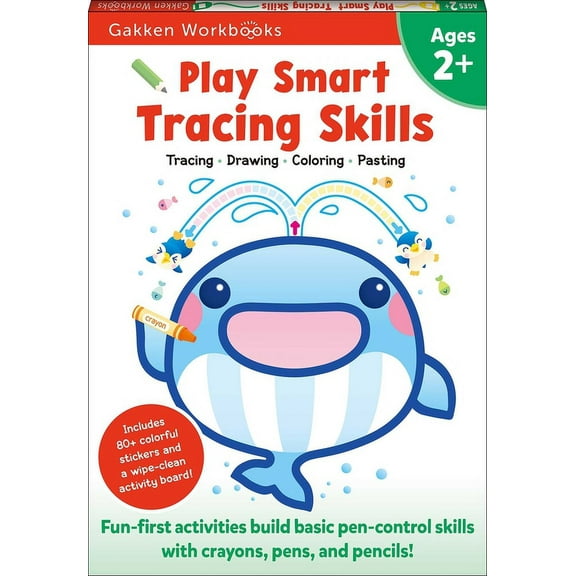 Play Smart Play Smart Tracing Skills Age 2 : Preschool Activity Workbook with Stickers for Toddlers Ages 2, 3, 4: Learn Basic Pen-C, (Paperback)