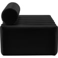 thumbnail image 4 of Meridian Furniture Melody Black Velvet Loveseat, 4 of 11