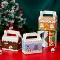 thumbnail image 6 of 20 Pack Christmas Treat Boxes for Holiday Xmas Goody, 6” x 3.5” x 6” Cookie Boxes for Gift Giving, Party Favor Supplies, 4 Designs Candy Box, 6 of 9