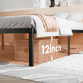thumbnail image 6 of MAYEERTY 14" Queen Metal Bed Frame - Heavy Duty, Underbed Storage, No Box Spring, Black, 6 of 6